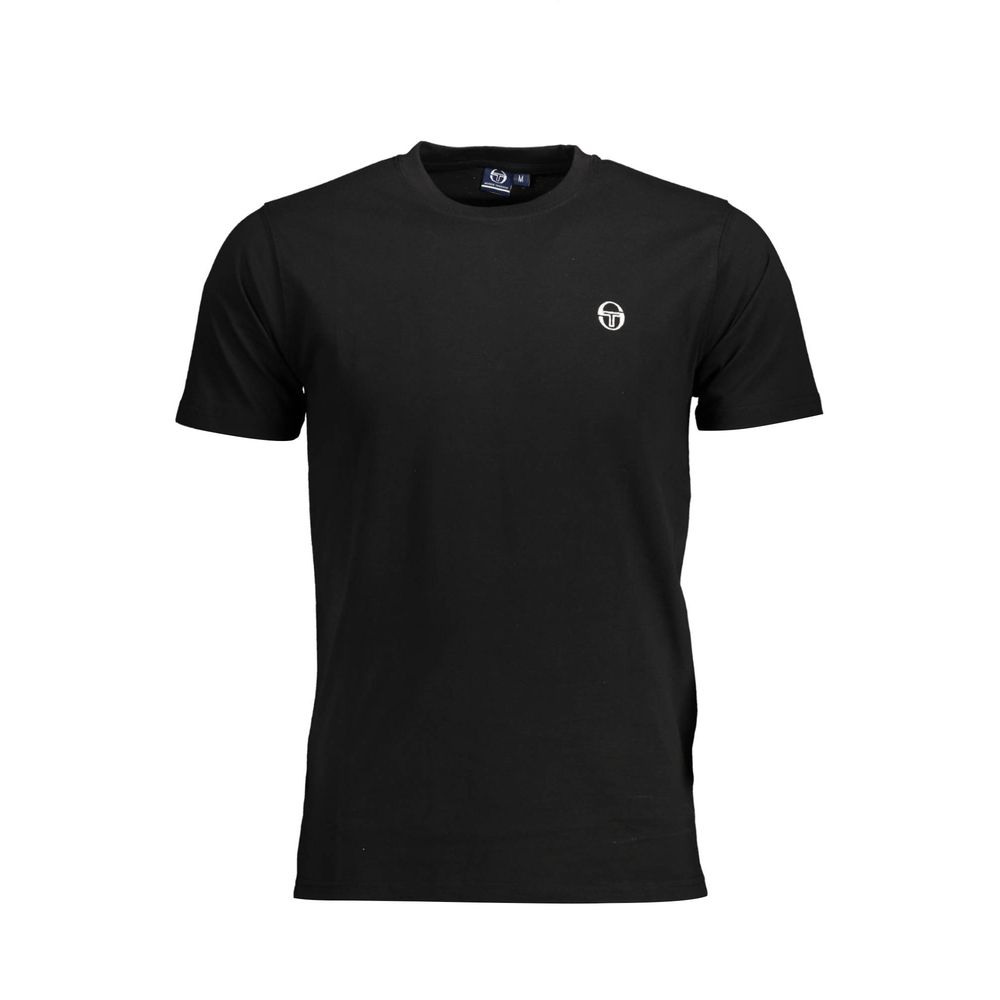 T-shirt in cotone nero Sergio Tacchini