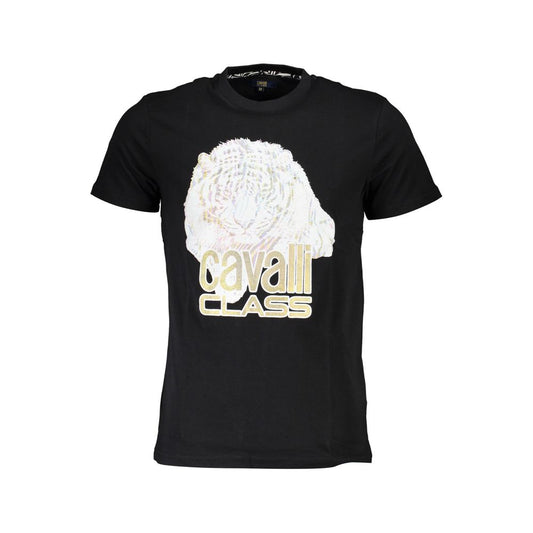 T-shirt Cavalli Class in cotone nero