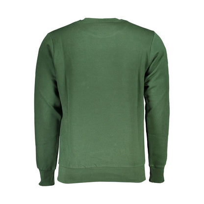 Maglione in cotone verde US Grand Polo