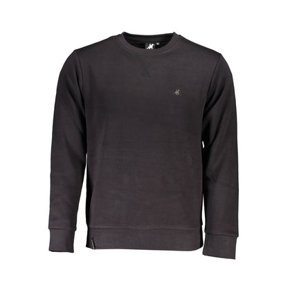 Maglione in cotone nero US Grand Polo