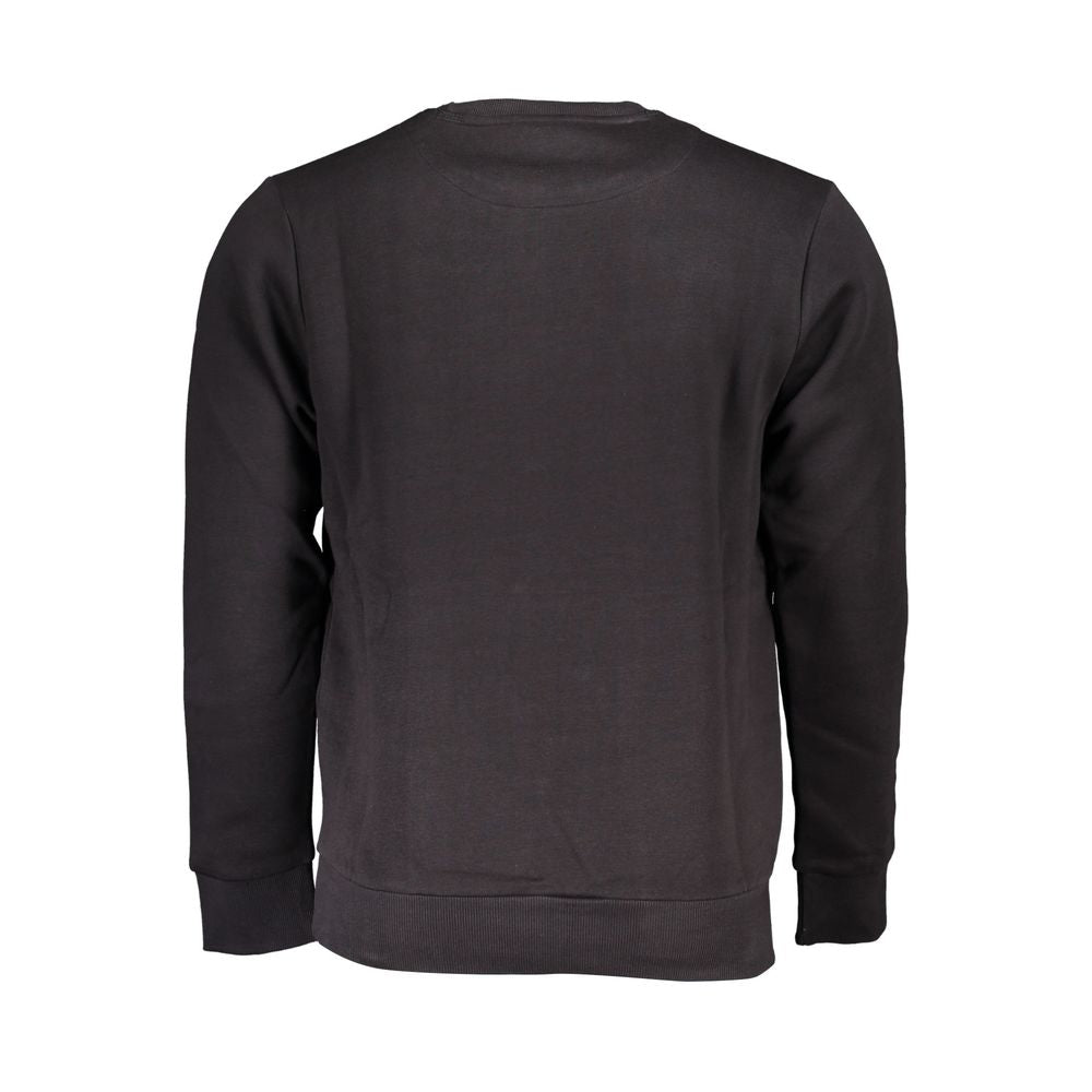 Maglione in cotone nero US Grand Polo