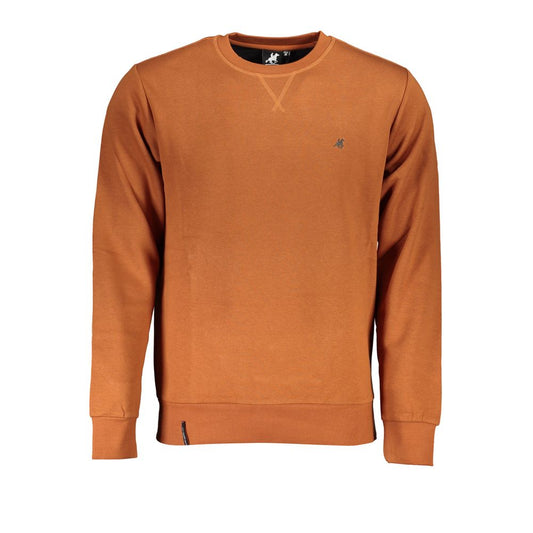 Maglione in cotone marrone US Grand Polo