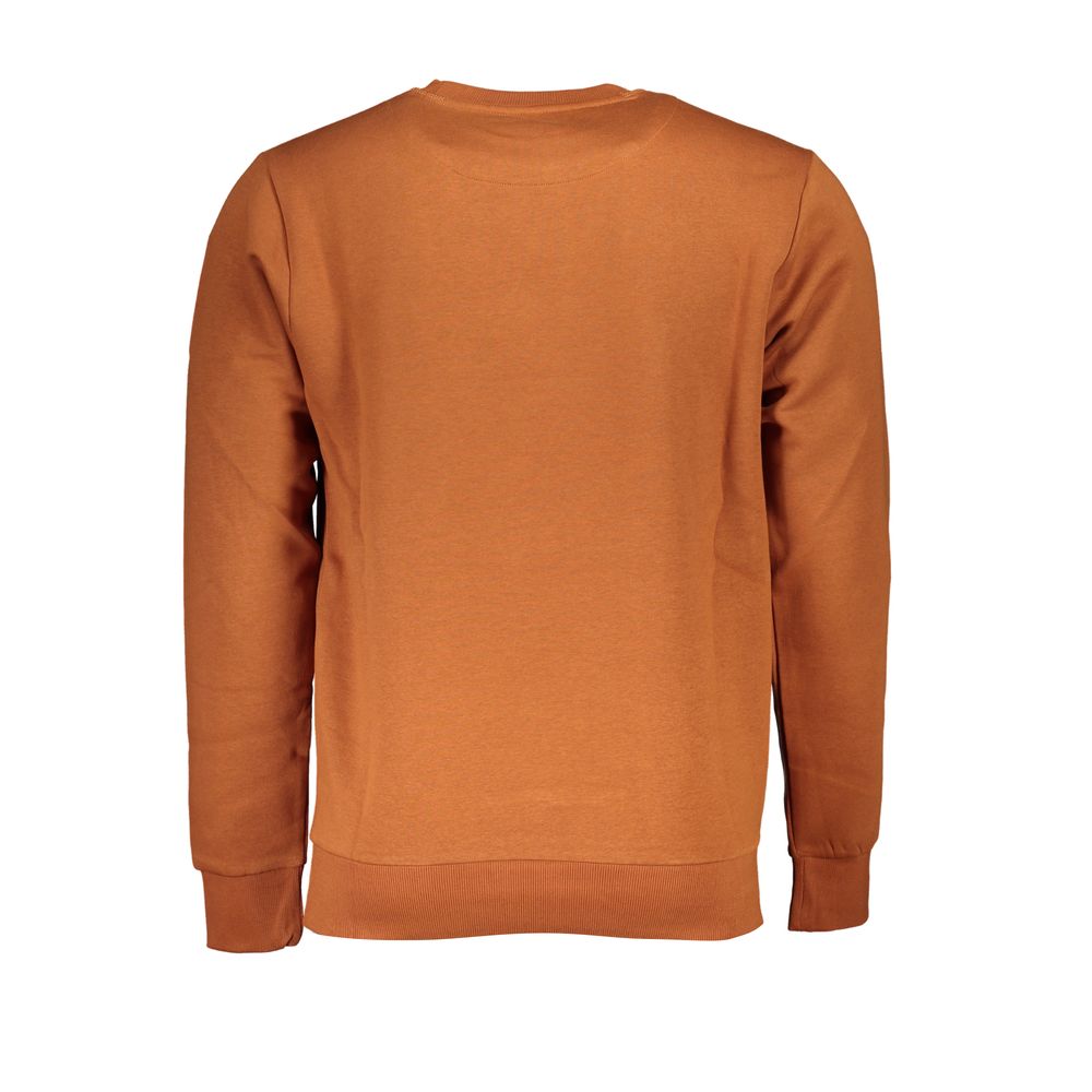 Maglione in cotone marrone US Grand Polo