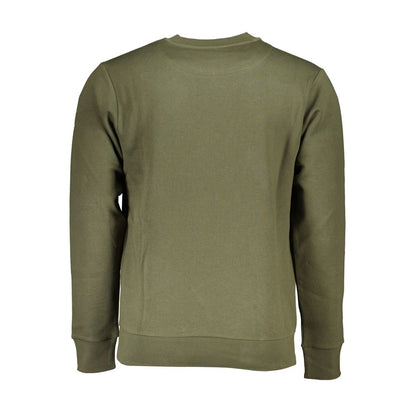 Maglione in cotone verde US Grand Polo