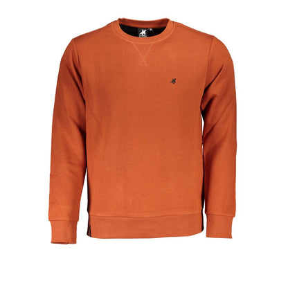 Maglione in cotone color bronzo US Grand Polo