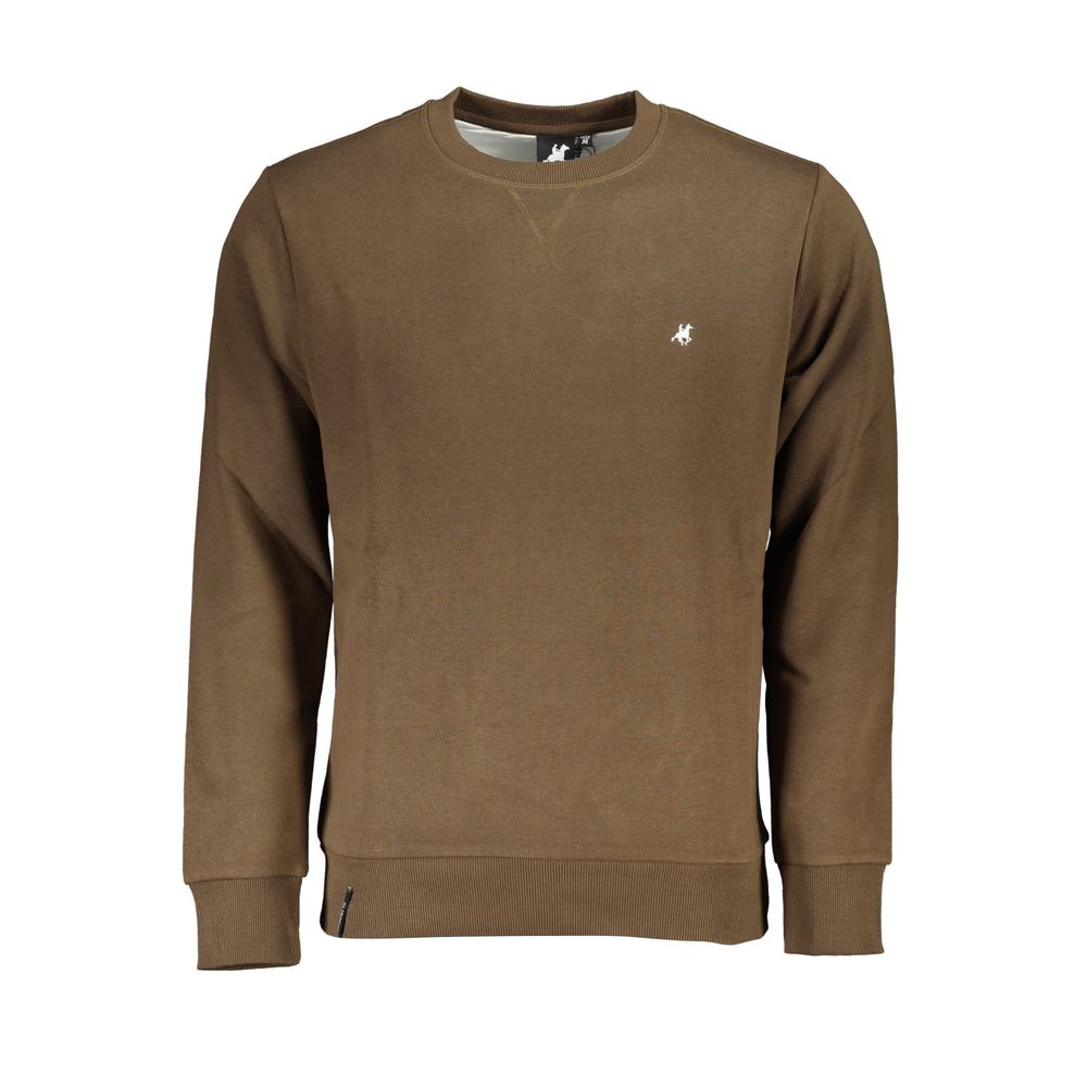 Maglione in cotone marrone US Grand Polo