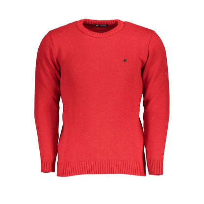 Maglione in tessuto rosso Grand Polo degli Stati Uniti