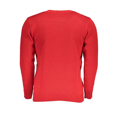 Maglione in tessuto rosso Grand Polo degli Stati Uniti