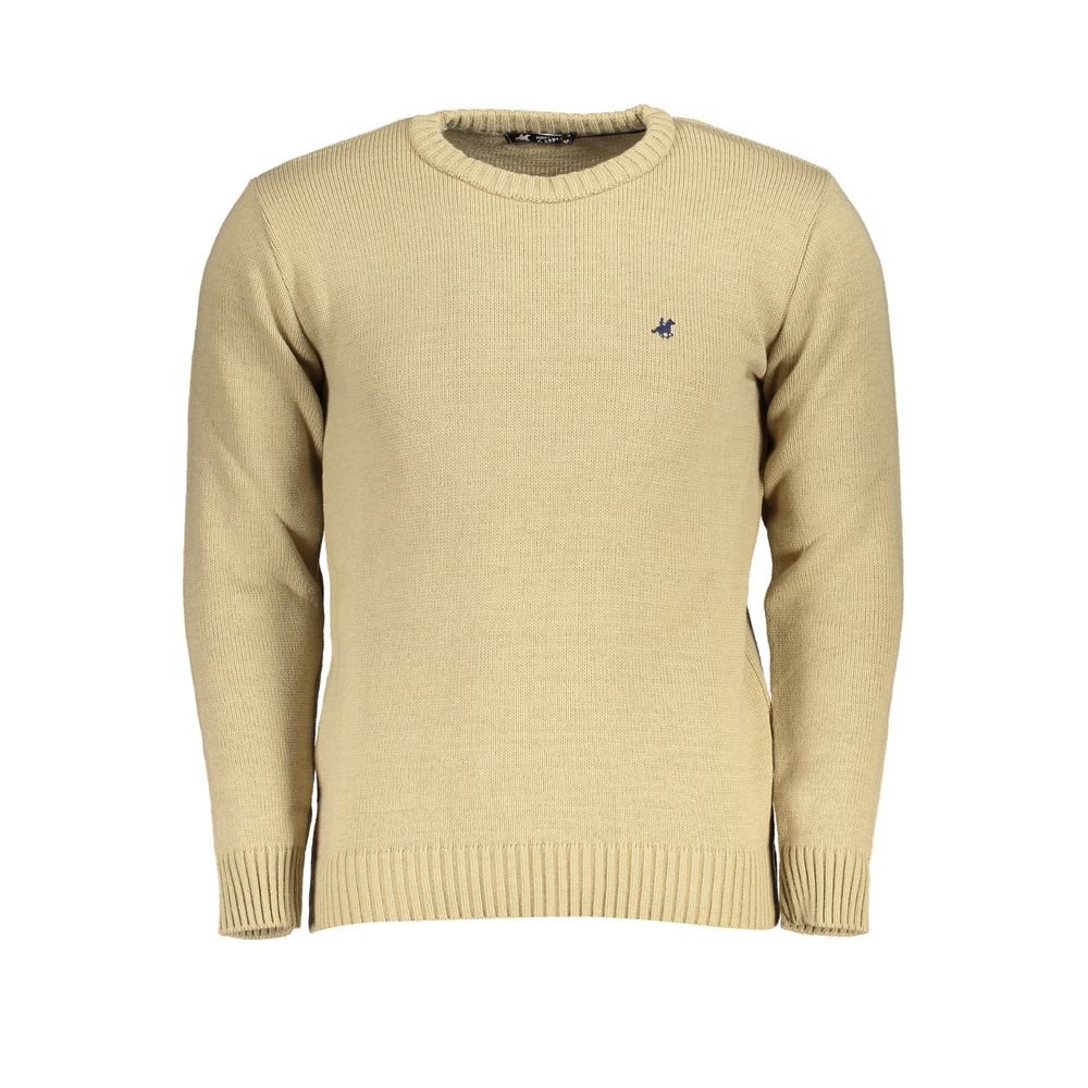 Maglione in tessuto beige Grand Polo degli Stati Uniti