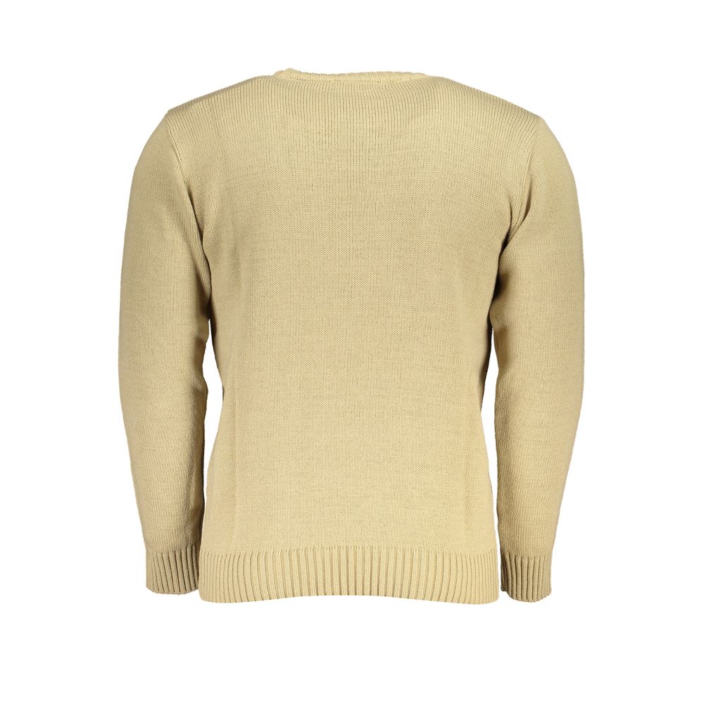 Maglione in tessuto beige Grand Polo degli Stati Uniti