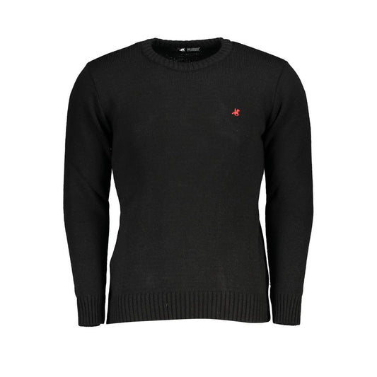 Maglione acrilico nero US Grand Polo