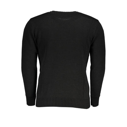 Maglione acrilico nero US Grand Polo