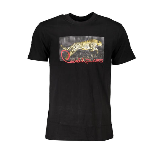 Cavalli Class Black Cotton T-Shirt