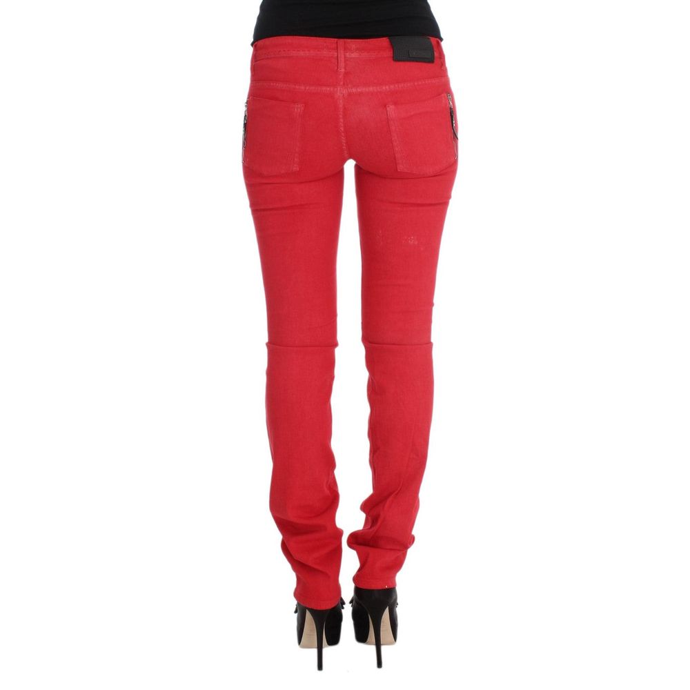 Costume National Red  Jeans & Pant