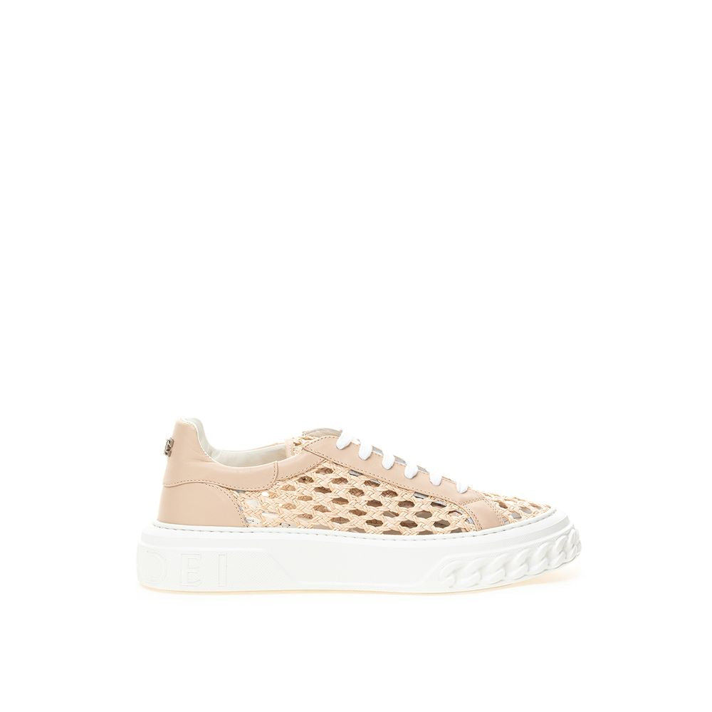 Sneakers Casadei Chic in Pelle Beige