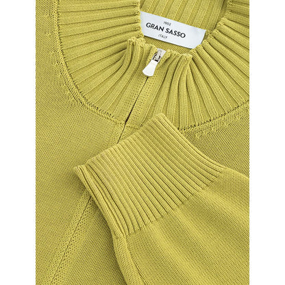 Cardigan da uomo elegante in cotone verde Gran Sasso