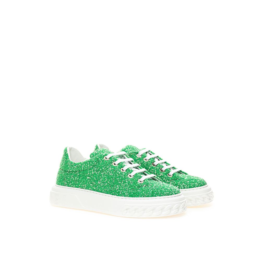 Casadei Emerald Elegance Sneakers in pelle