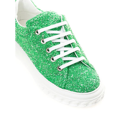 Casadei Emerald Elegance Sneakers in pelle