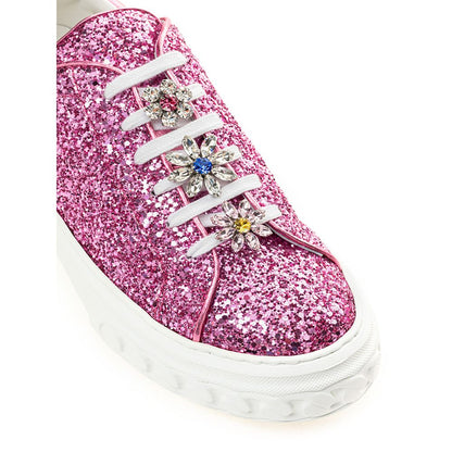 Sneaker Casadei in pelle Fucsia