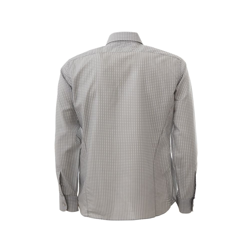 Camicia elegante in cotone grigio Tom Ford per uomo