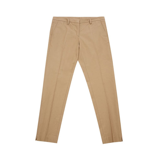 Pantaloni eleganti in cotone marrone Lardini da donna