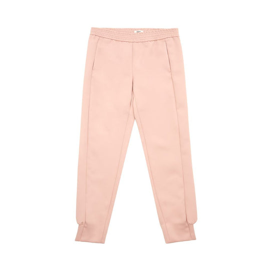 Pantaloni eleganti in poliestere rosa Lardini da donna