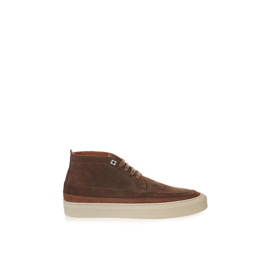 Lardini Elegant Suede Sneakers in Marrone Ricco