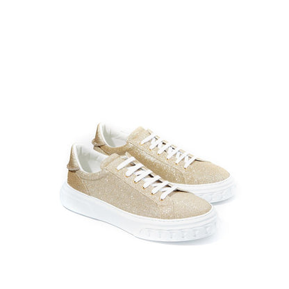 Sneakers Casadei Eleganti in Pelle Oro