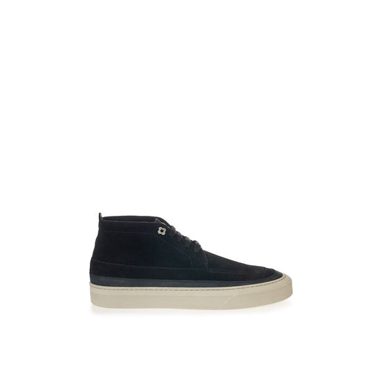 Lardini Elegant Suede Sneakers in Nero Senza Tempo