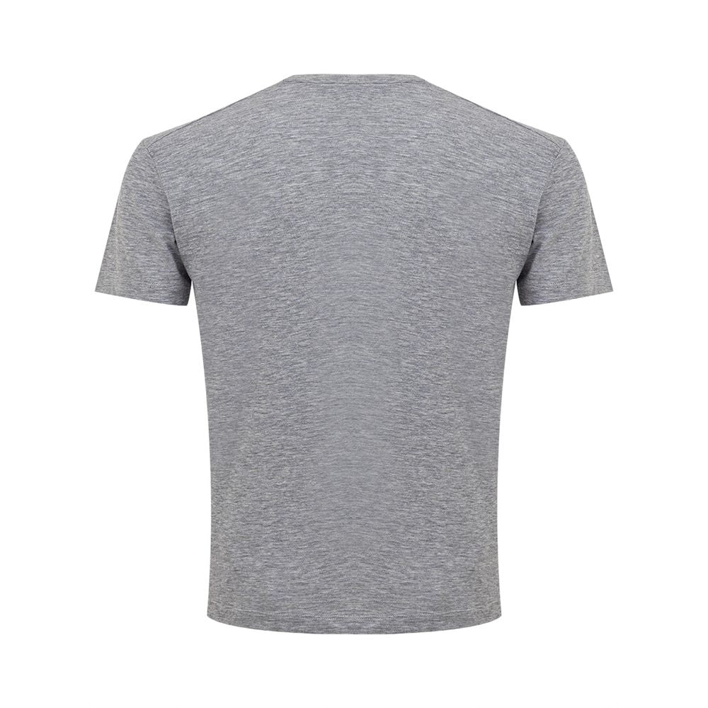 Maglietta in cotone grigio Dsquared² Sleek per uomo alla moda