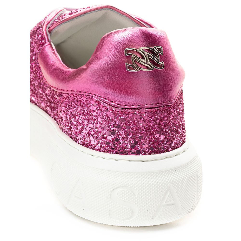 Casadei Sneakers Elegance in Pelle Fucsia