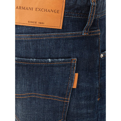 Синие хлопковые брюки Armani Exchange Elevated Essentials