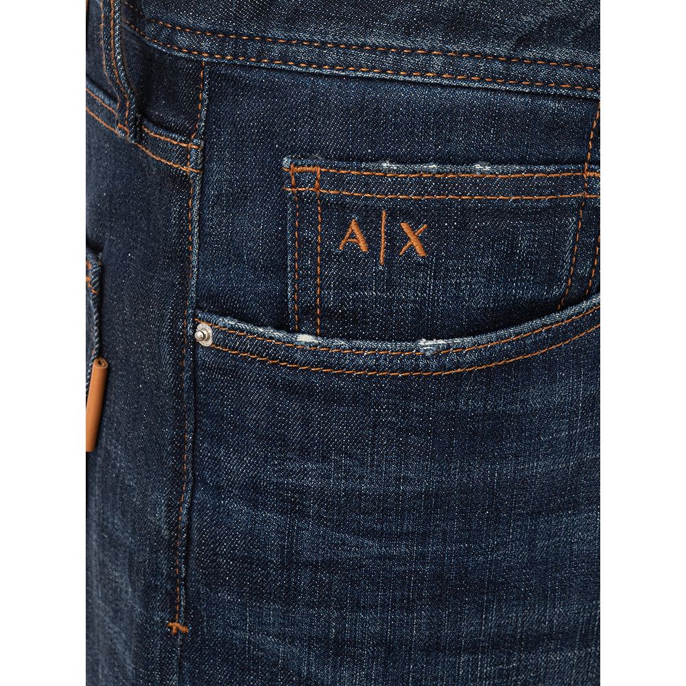 Синие хлопковые брюки Armani Exchange Elevated Essentials