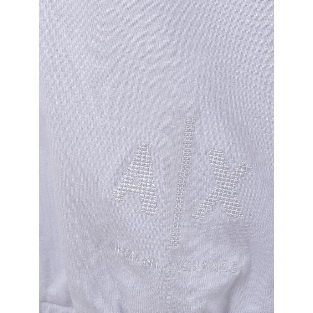 Armani Exchange Maglione Chic in Viscosa Bianco da Donna