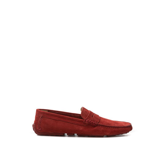 Mocassini eleganti in pelle bordeaux da uomo di Bally