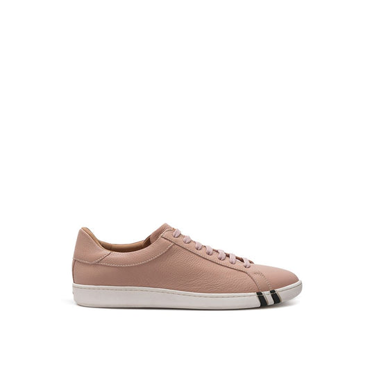 Bally Eleganti Sneakers in Pelle Rosa da Donna