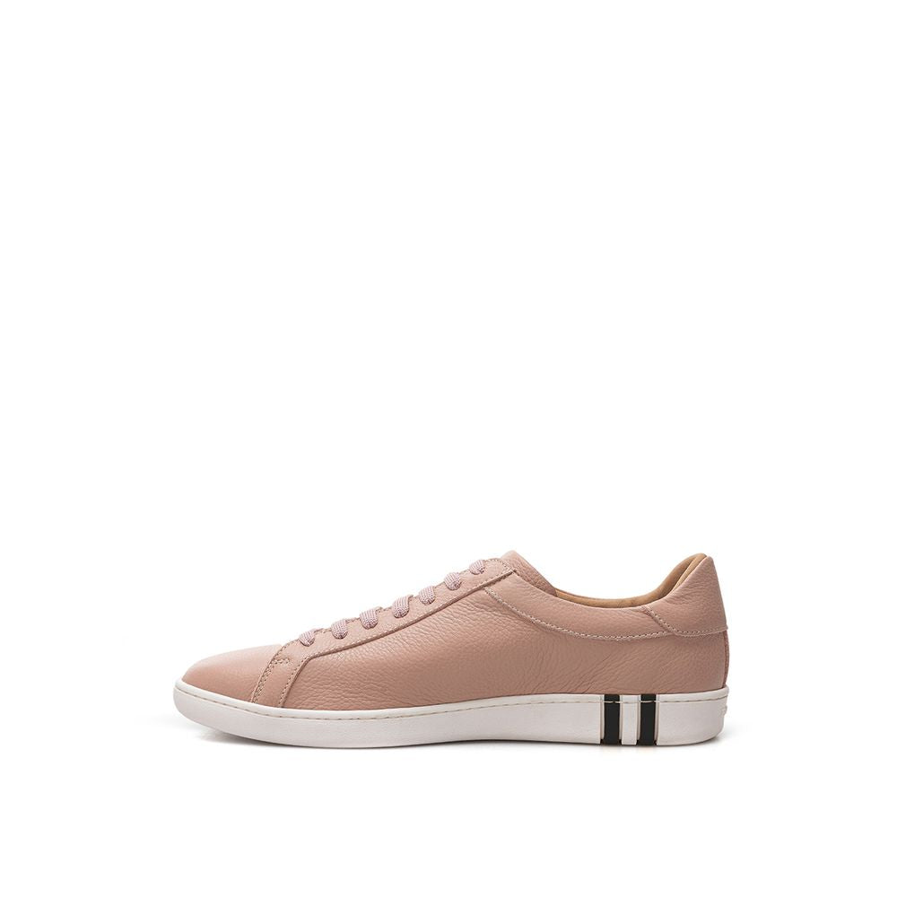 Bally Eleganti Sneakers in Pelle Rosa da Donna