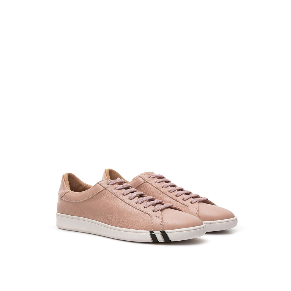 Bally Eleganti Sneakers in Pelle Rosa da Donna