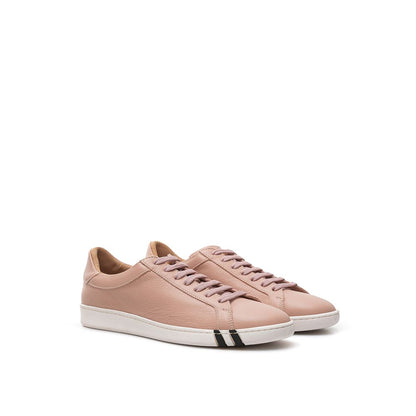 Bally Eleganti Sneakers in Pelle Rosa da Donna