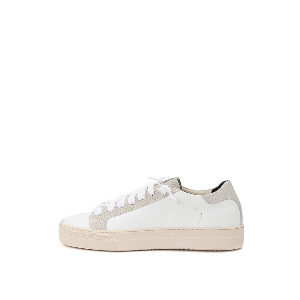 P448 Sneakers Eleganti in Pelle Bianca