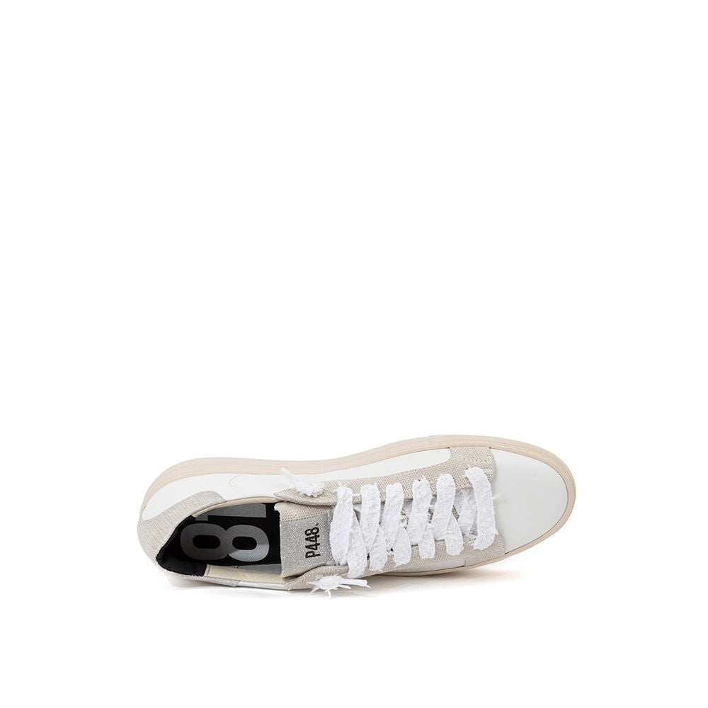 P448 Sneakers Eleganti in Pelle Bianca