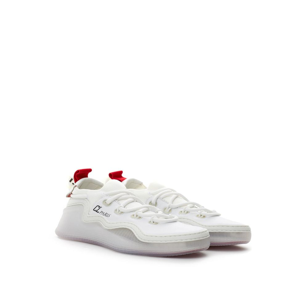 Sneaker in pelle bianca di Christian Louboutin