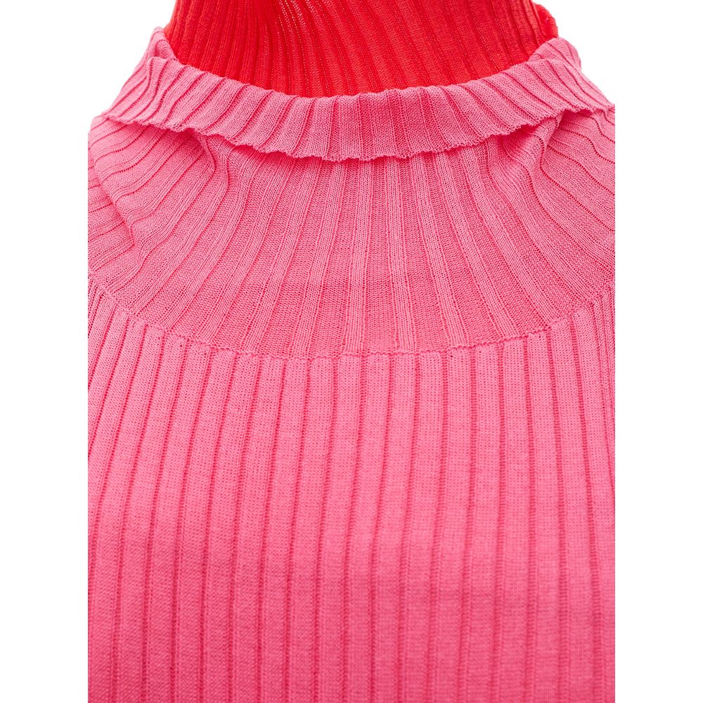 Abito in cotone rosa Bottega Veneta