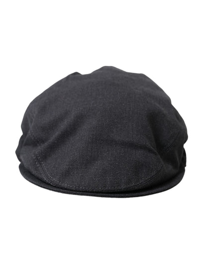 Dolce &amp; Gabbana Cappello Newsboy Uomo in Cotone Grigio