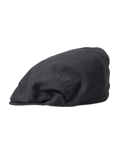 Dolce &amp; Gabbana Cappello Newsboy Uomo in Cotone Grigio