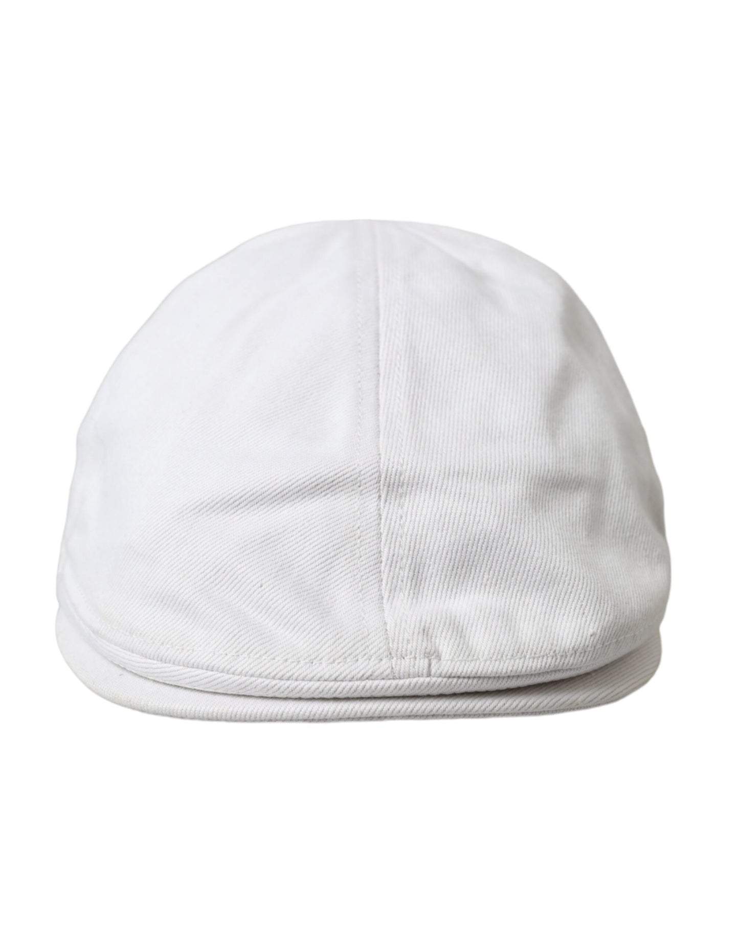 Dolce & Gabbana White Cotton Cloth Newsboy Hat Men