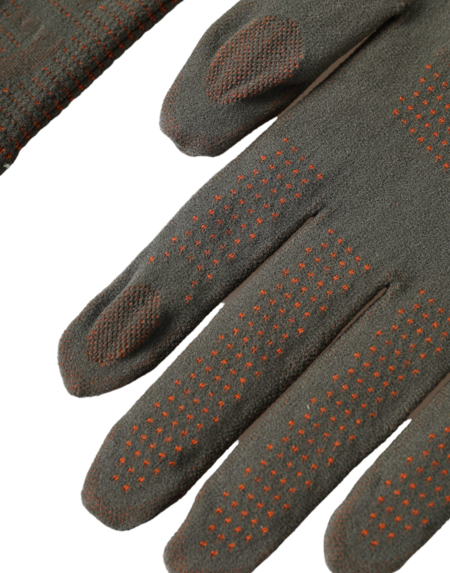 Dolce & Gabbana Brown Cotton Stretch Wrist Length Gloves