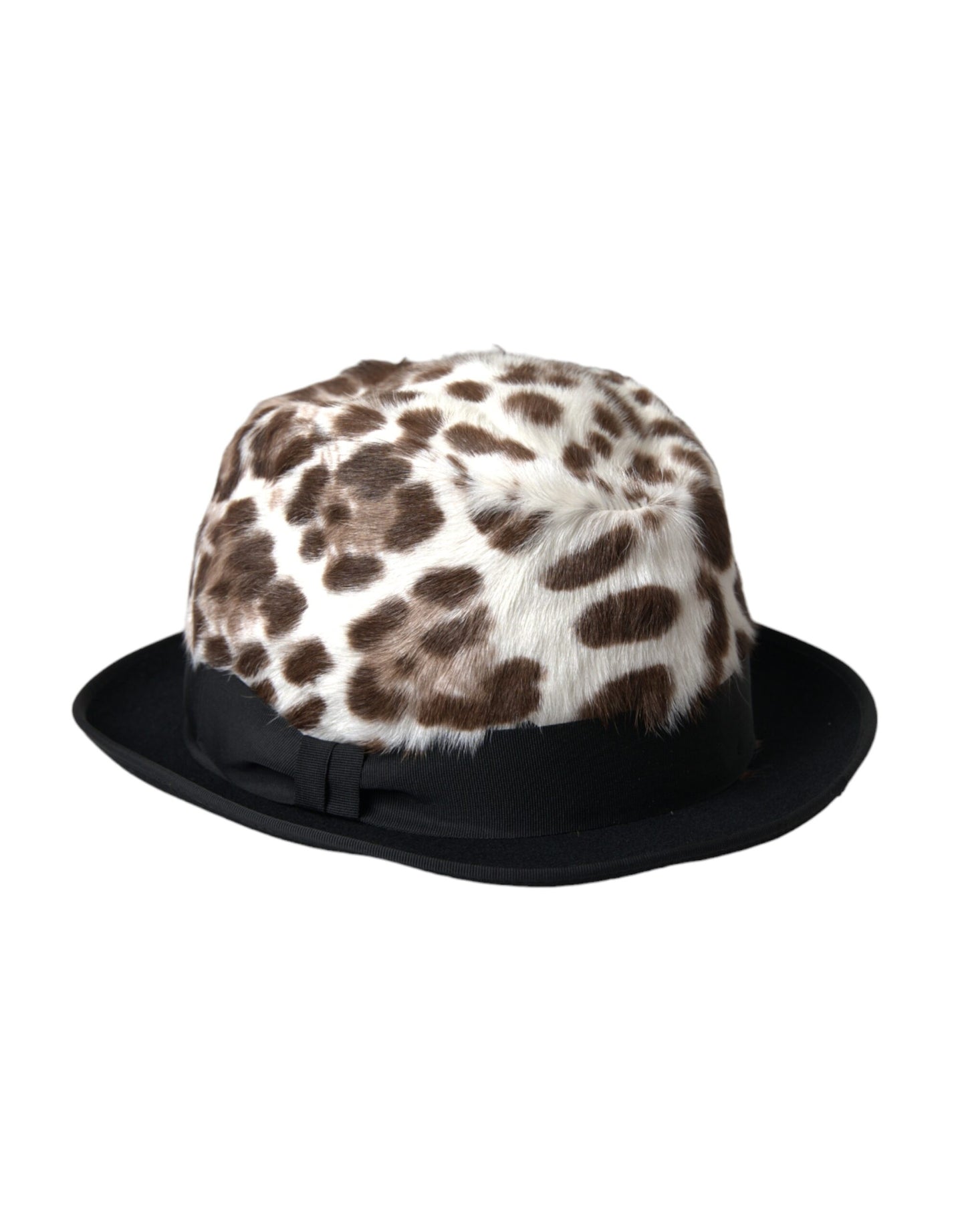 Dolce &amp; Gabbana Cappello da donna Fedora leopardato multicolore