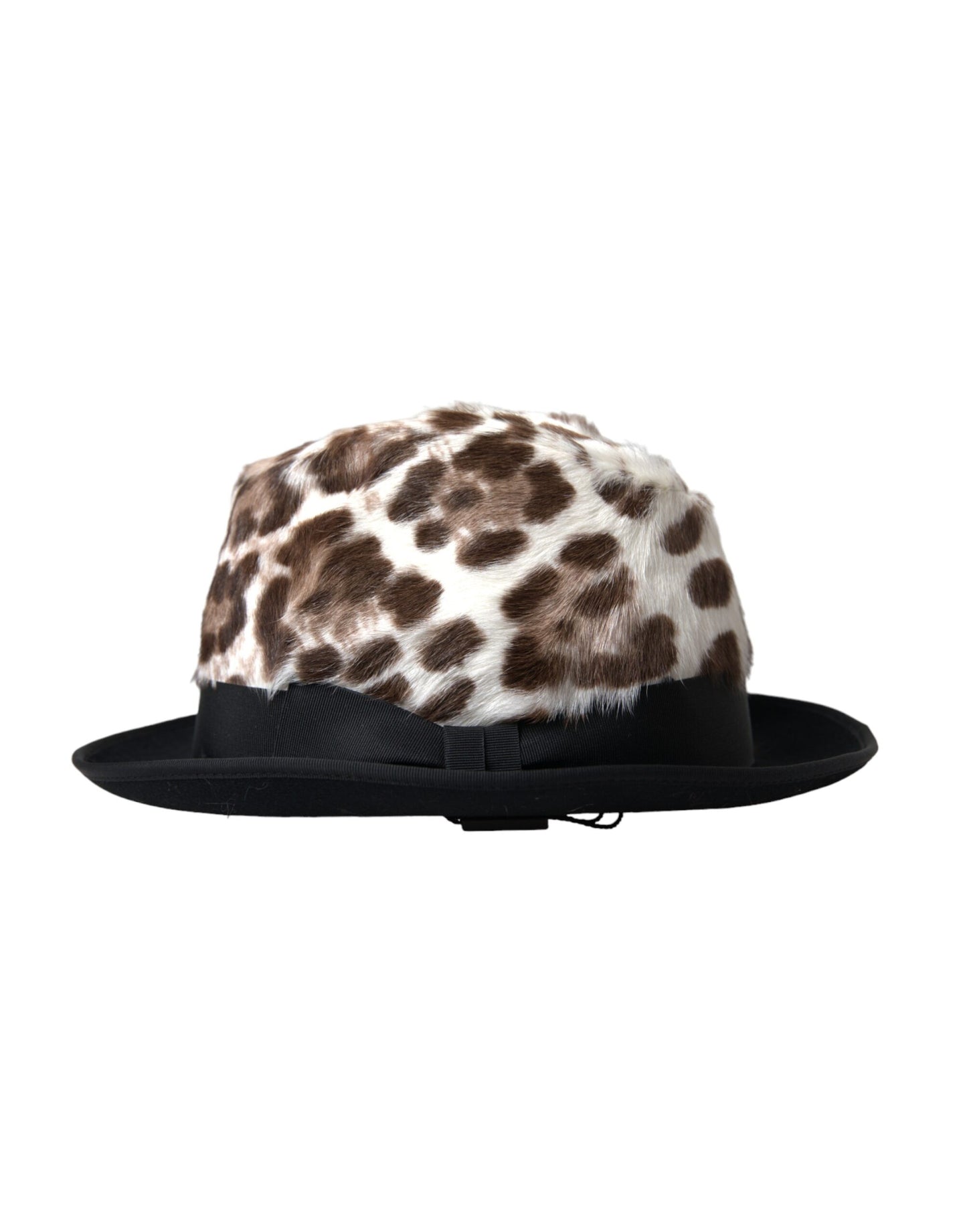 Dolce &amp; Gabbana Cappello da donna Fedora leopardato multicolore