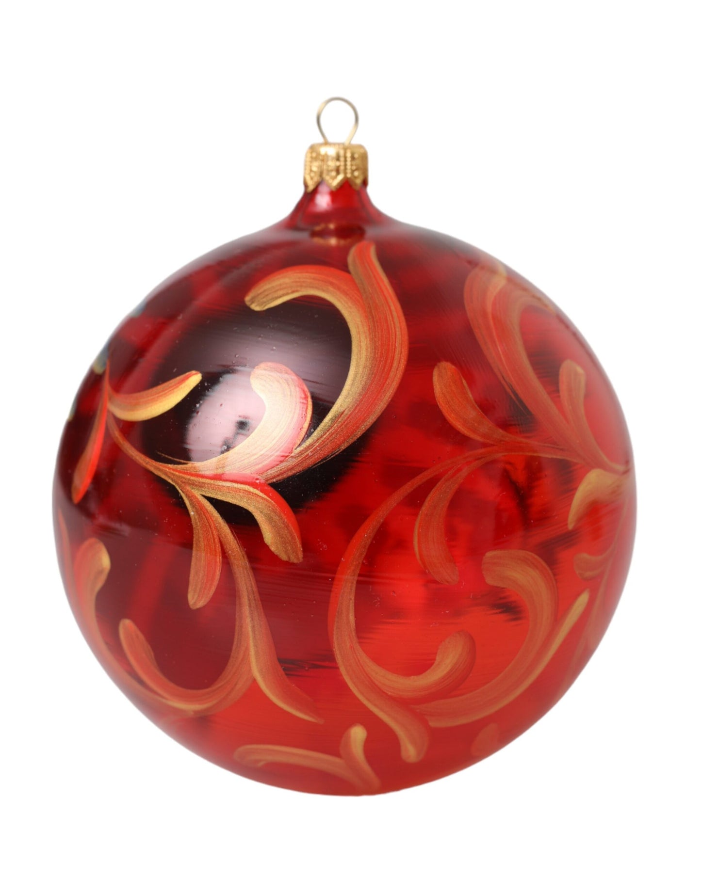 Dolce &amp; Gabbana Multicolor Carretto Print Round Ornament Christmas Ball